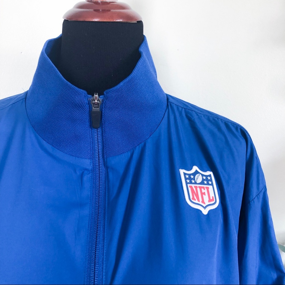 NFL on field apparel | blue windbreaker jacket LG - Picture 3 of 8